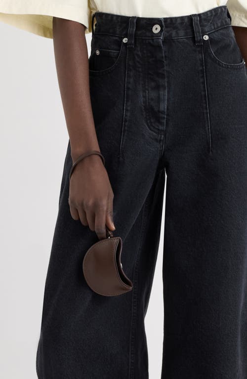 Jacquemus Le Porte Ovalo Leather Coin Purse In Brown