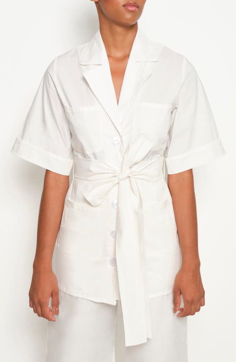 Harbor Stretch Cotton Tunic Top