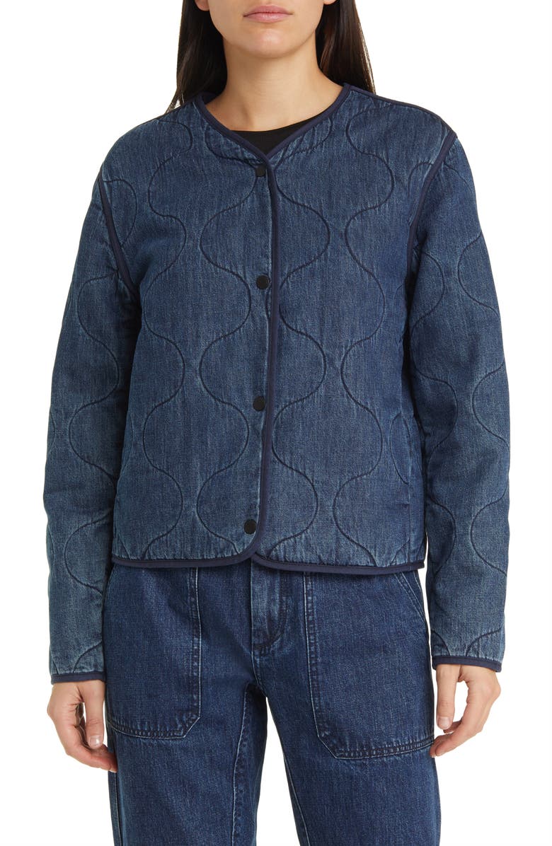 rag & bone Remi Quilted Denim Jacket, Alternate, color,