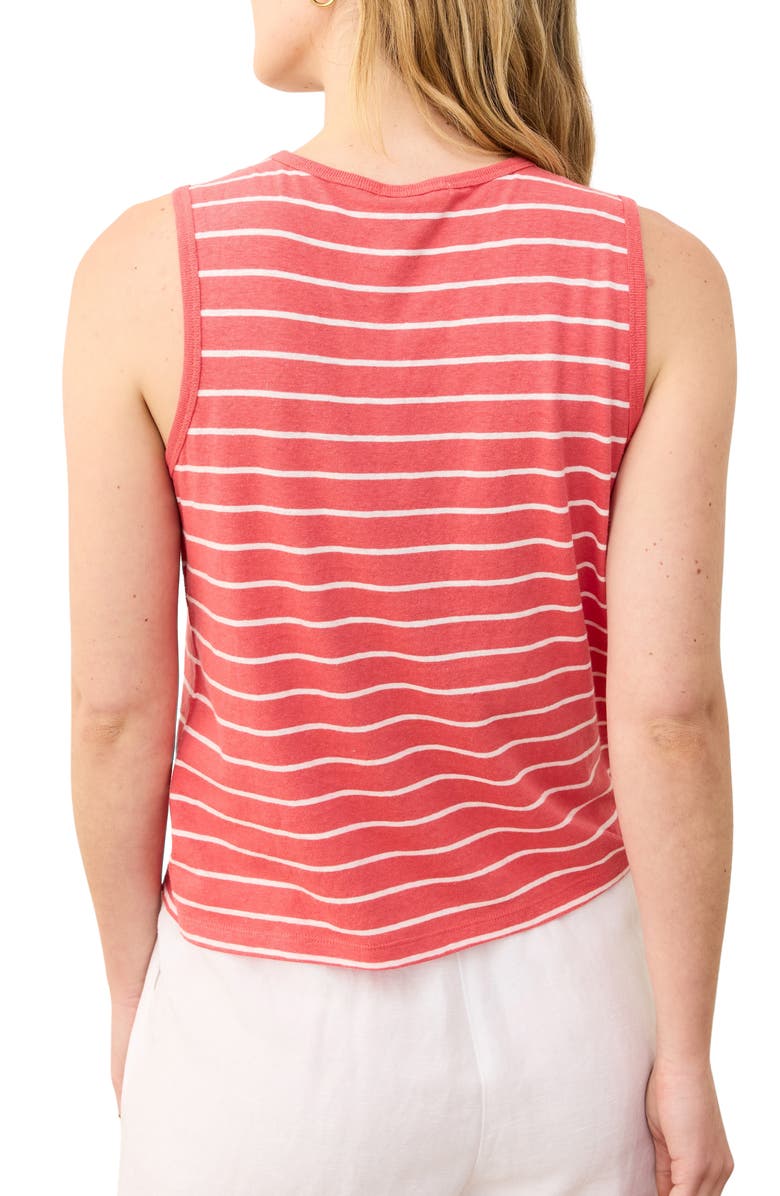 Marine Layer Stripe Hemp & Cotton Blend Tank, Alternate, color, 