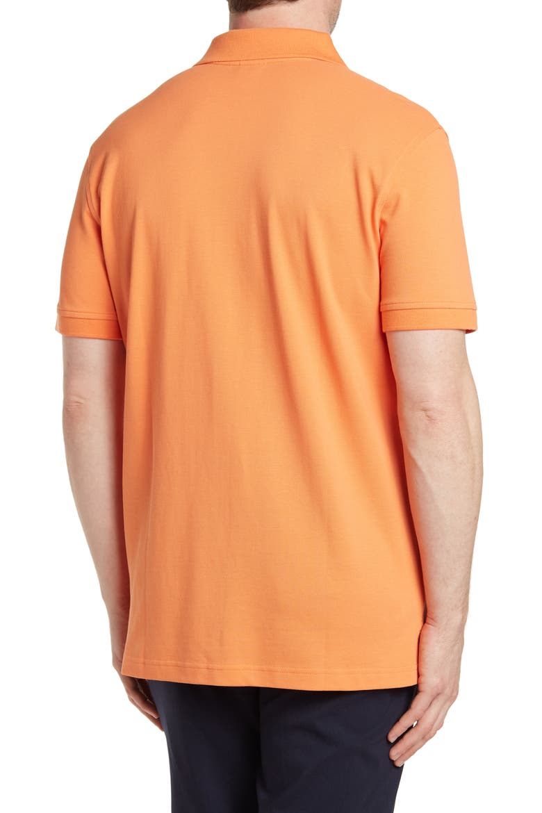 Pique Polo Shirt, Alternate, color, ORANGE