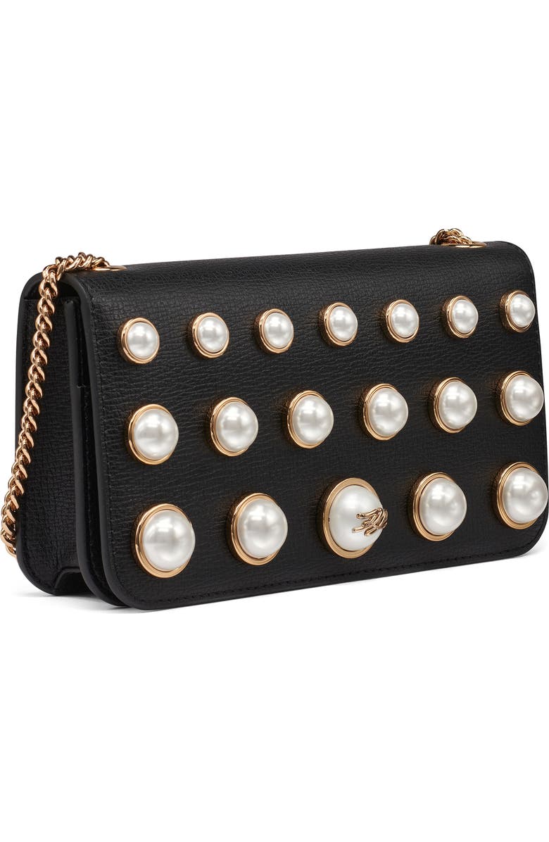 KARL LAGERFELD PARIS Kosette Shoulder Bag, Alternate, color, Black/ Gold