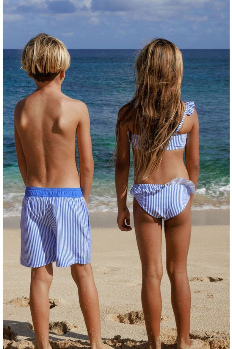 Kids' Happy Daze UPF 50+ Two-Piece Swimsuit, Alternate, color, MARINA BLUE