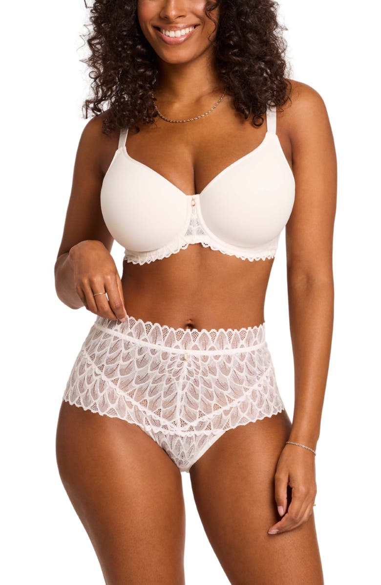 Montelle Intimates Sublime Lace Spacer Underwire Bra, Alternate, color, 