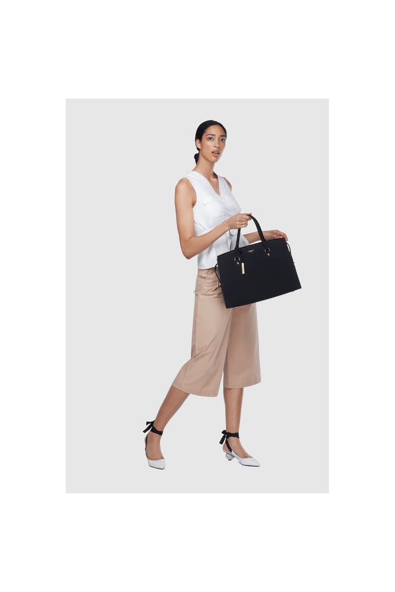 Aricia Vegan Laptop Bag, Alternate, color, Black