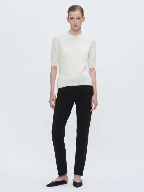 Callas Milano Portia Cashmere Crewneck Sweater In White