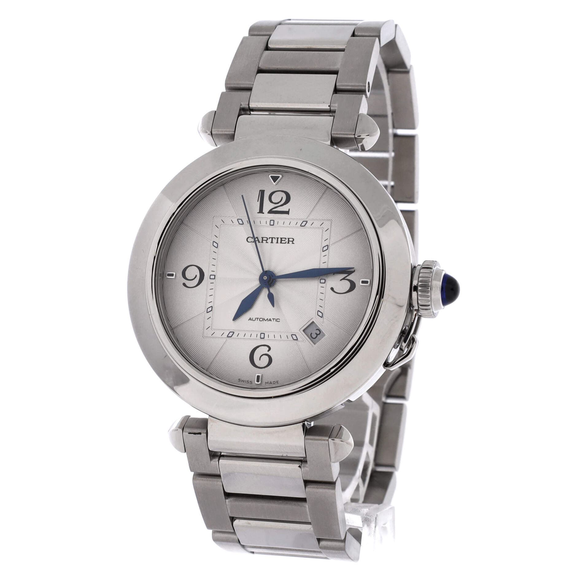 Pasha de Cartier Automatic Watch Stainless Steel 41, Alternate, color, Metallic Silver