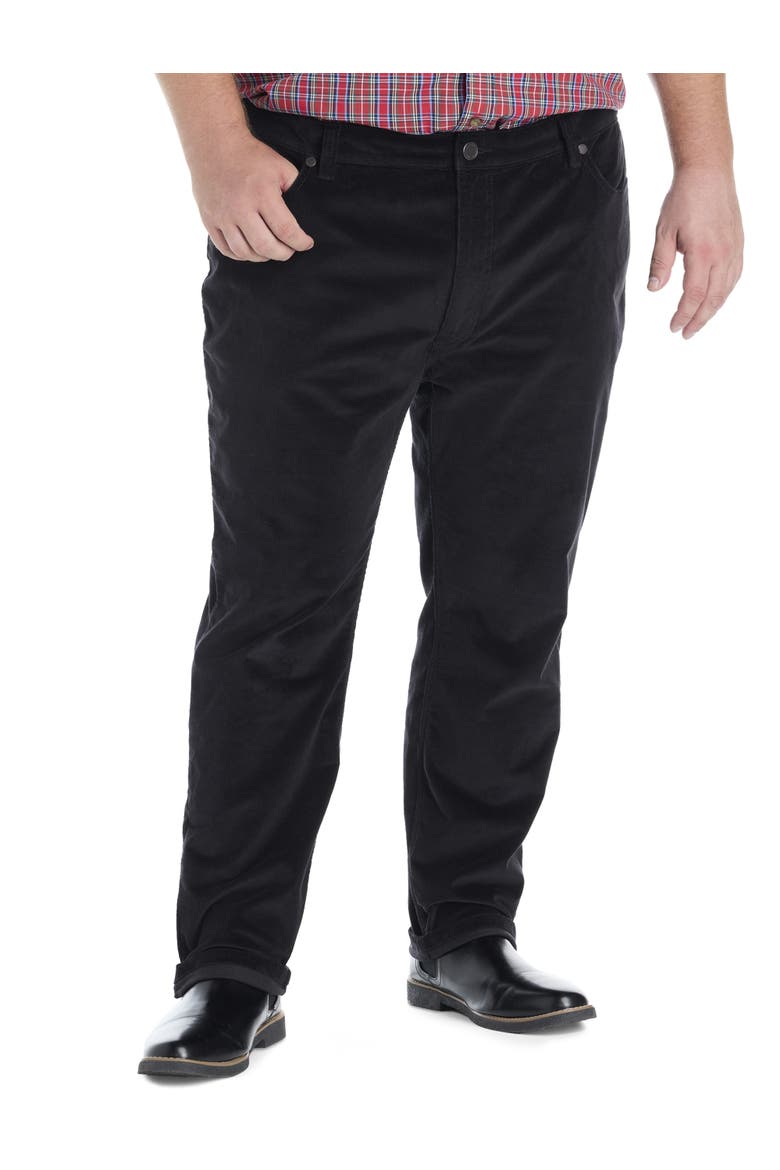 Big & Tall 5-Pocket Comfort Corduroy Pants, Main, color, CAVIAR