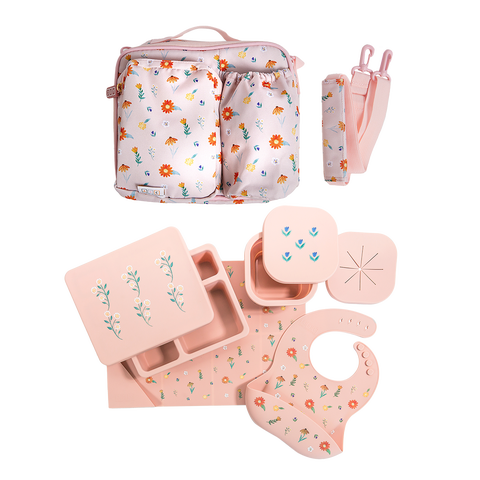 Silicone Mealtime Bundle and Lunch Bag