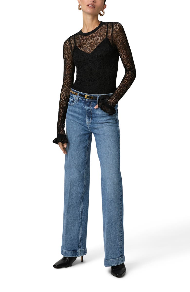 PAIGE Leenah High Waist Wide Leg Jeans, Alternate, color, 