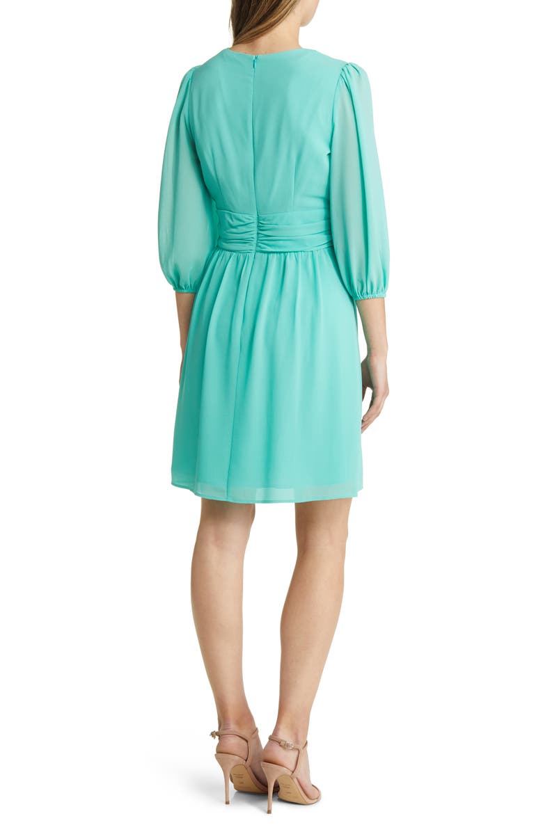 Vince Camuto Chiffon Fit & Flare Dress, Alternate, color, 