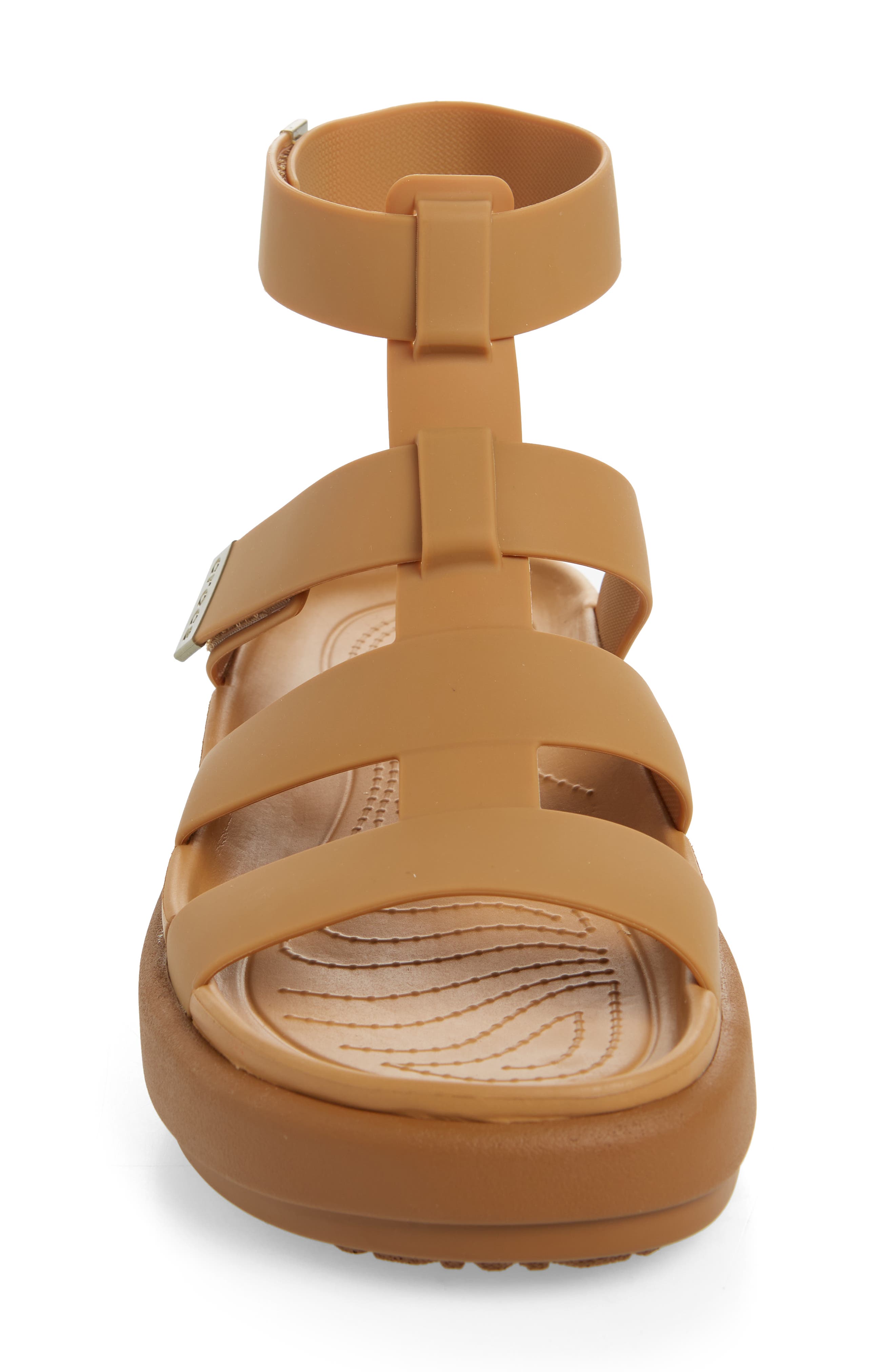 Brooklyn Luxe Water Resistant Gladiator Fisherman Slide Sandal, Alternate, color, TAN/ TAN