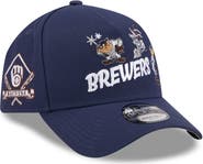 New Era Youth New Era Navy Milwaukee Brewers Looney Tunes A-Frame 9FORTY Adjustable Hat