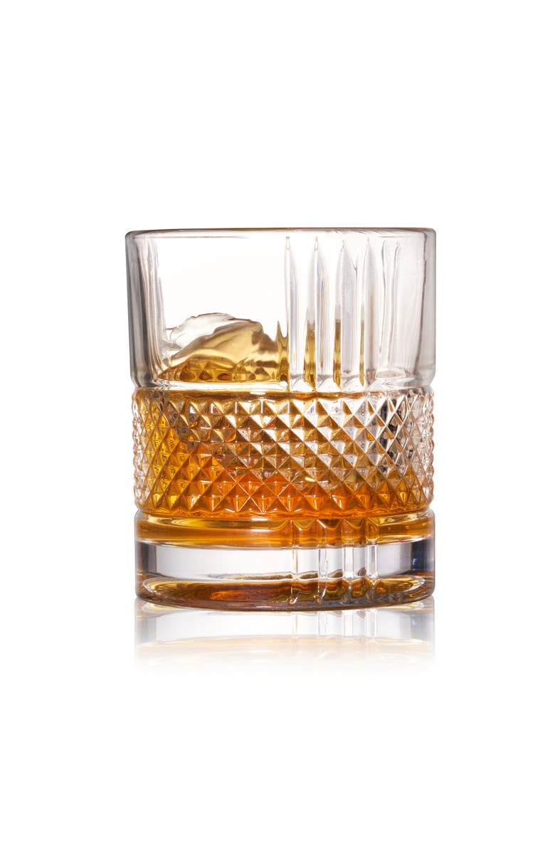 Viski Revolve Crystal Rocks Glass, Alternate, color, Clear