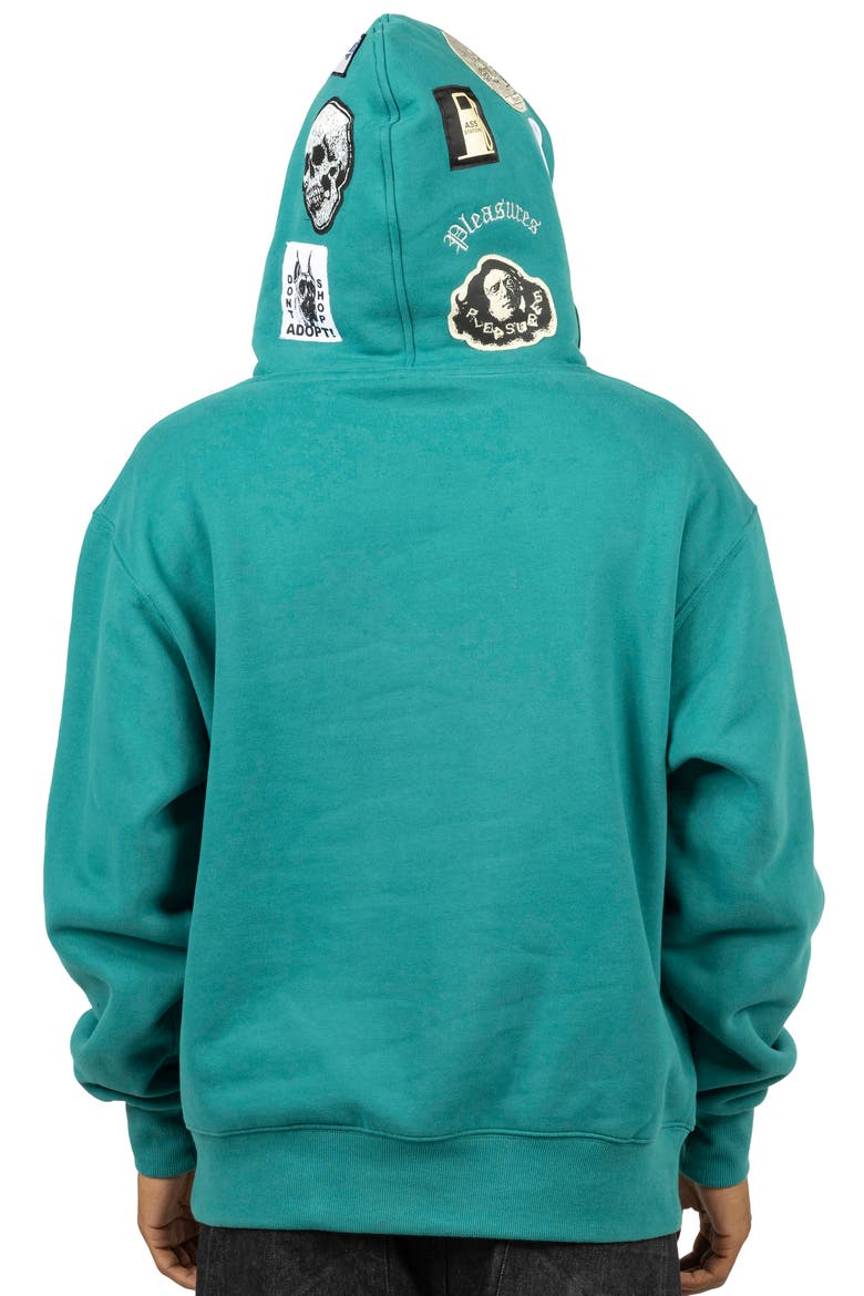 Worms Hoodie, Alternate, color, GREEN