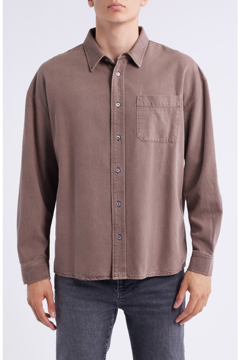Modern Button-Up Shirt, Main, color, MAUVE