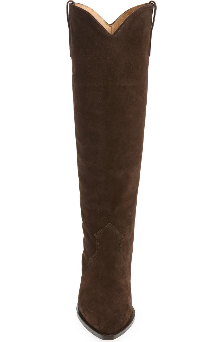 Isabel Marant Denvee Tall Western Boot, Alternate, color, 50Cl Chocolate