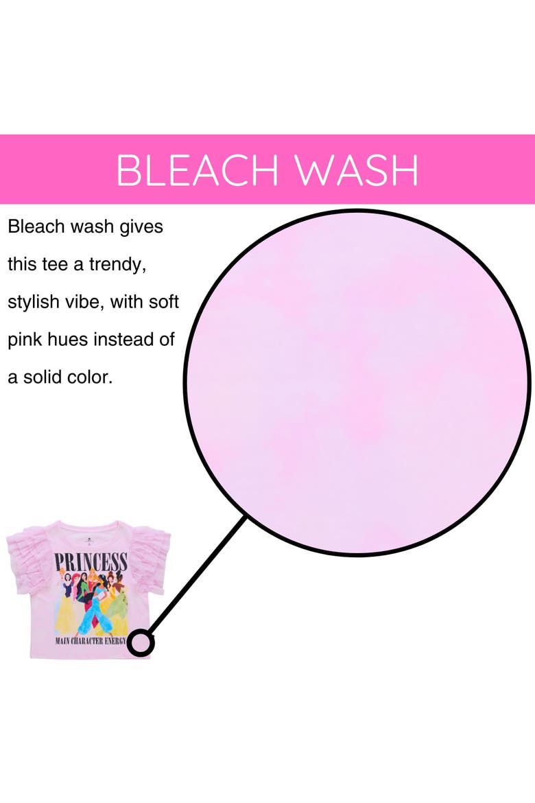 Princess Short Sleeve T-Shirt, Alternate, color, Pink Lava Dye