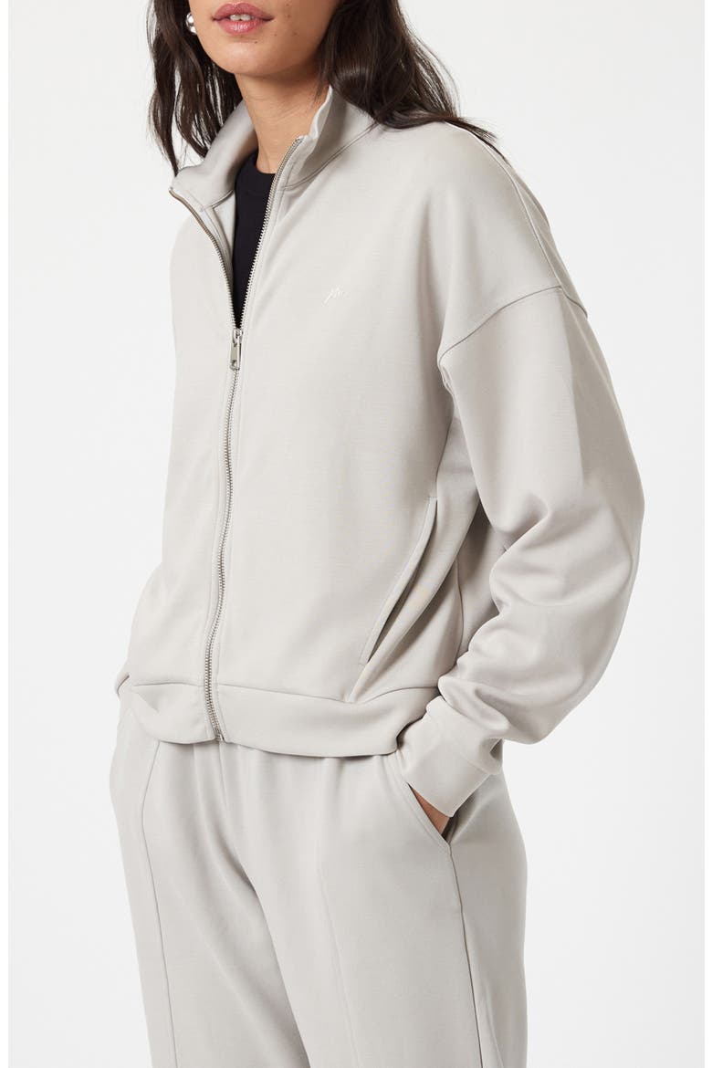 Stand Collar Sweatshirt, Alternate, color, GRAY VIOLET