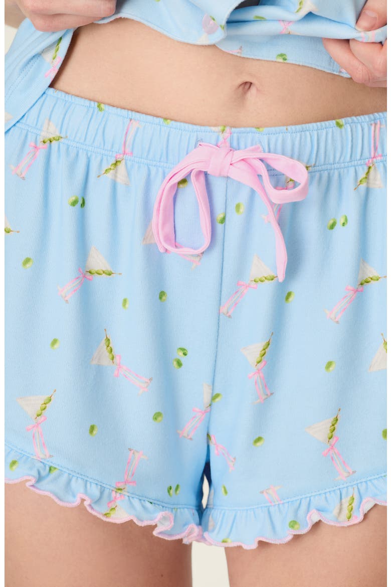 Olive You Short Pajamas, Alternate, color, BREEZE