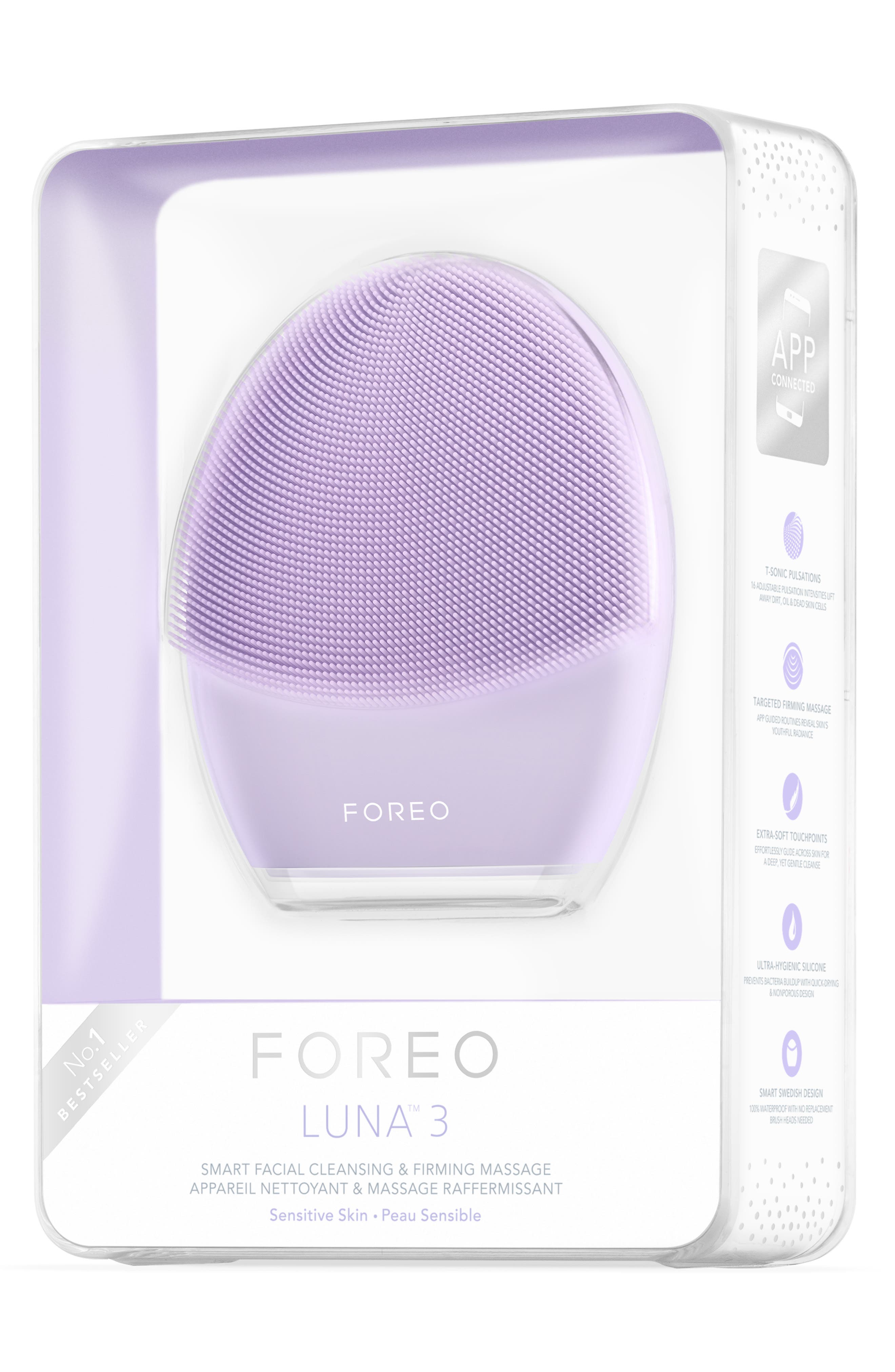 FOREO LUNA™ 3 Sensitive Skin Facial Cleansing & Firming Massage