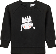 Charlotte & George Girl French Fleece Crown Print Sweatshirt