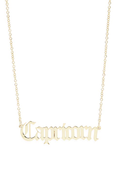 Zodiac Pendant Necklace