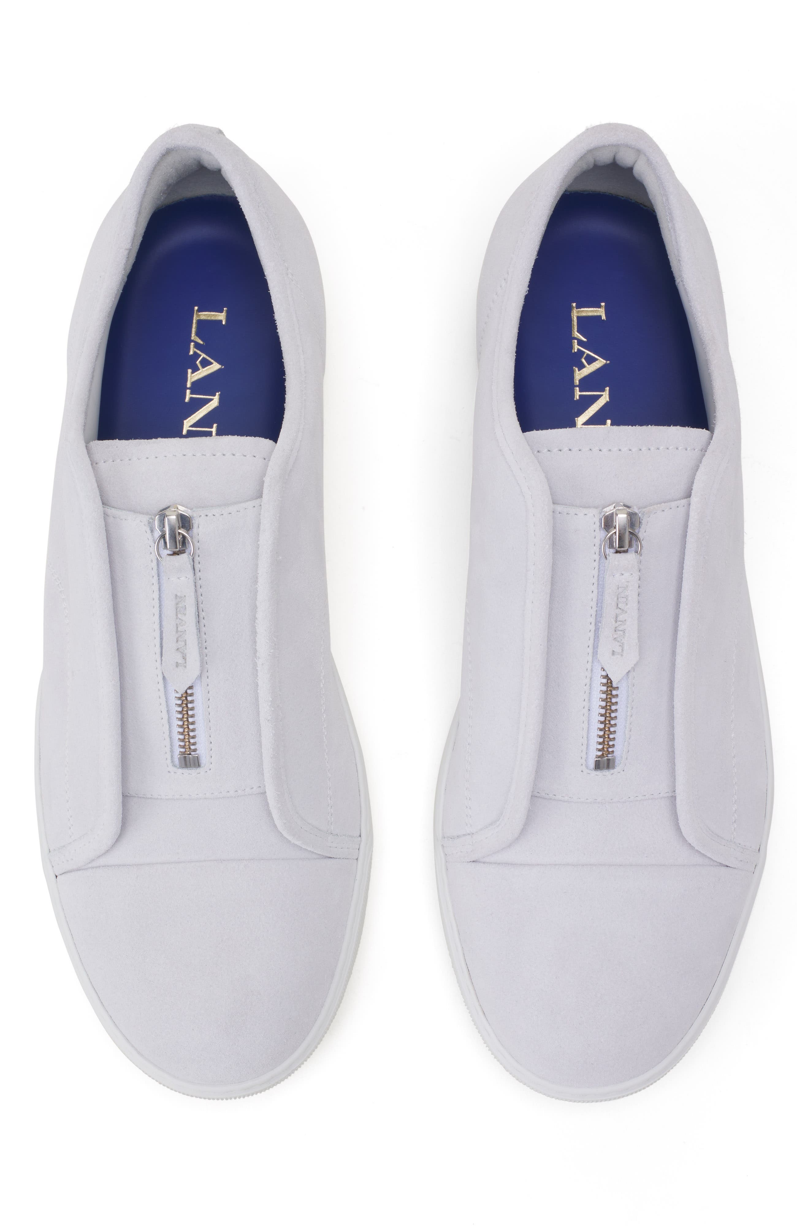 Dbb1 Suede Zip Sneakers, Alternate, color, White