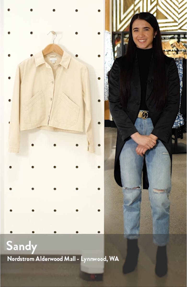 Boxy Crop Shirt Jacket, sales video thumbnail