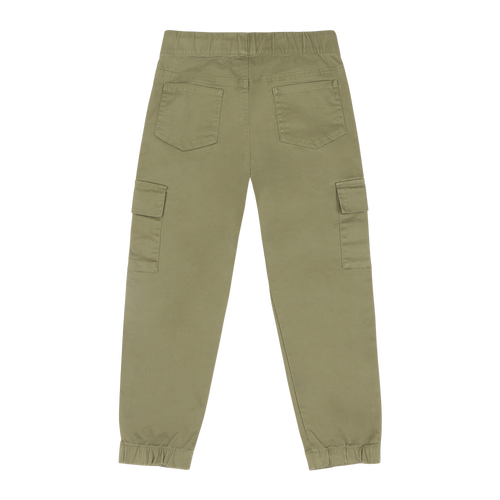 Mixed Up Clothing Boys Relaxed Fit Drawstring Cargo Jogger Pants In Olive