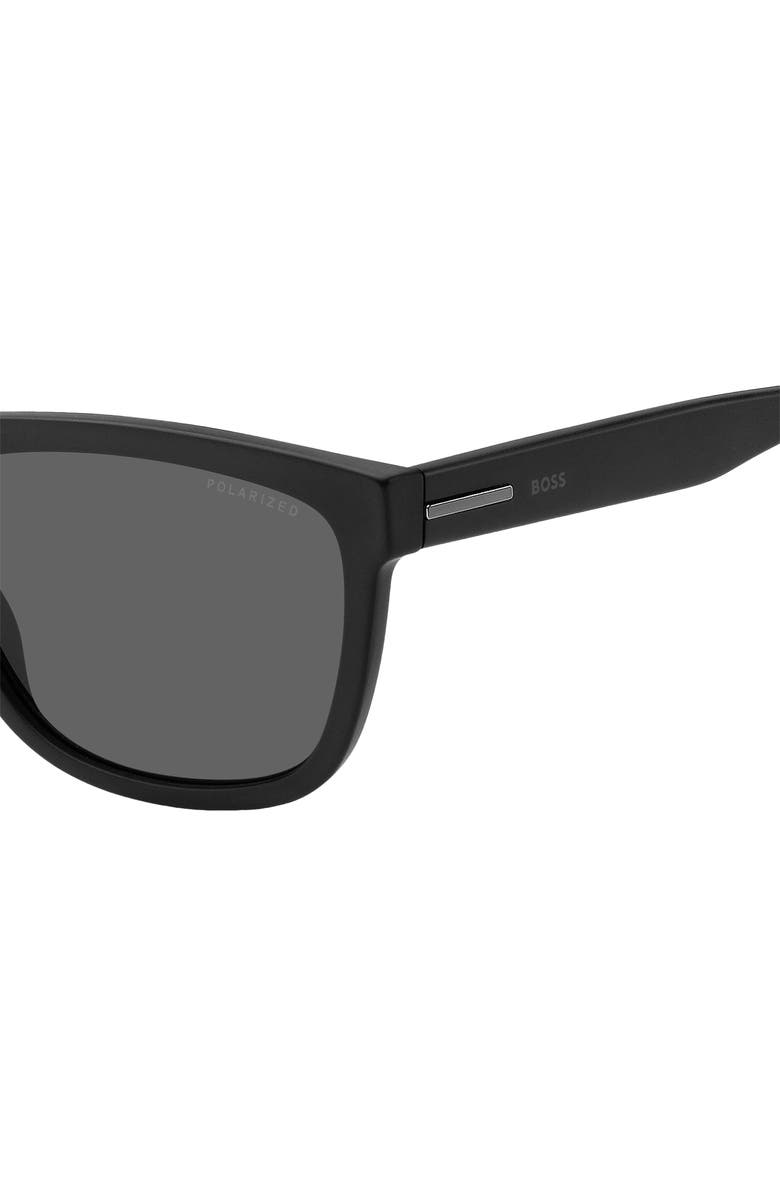 BOSS 58mm Polarized Rectangular Sunglasses, Alternate, color, 