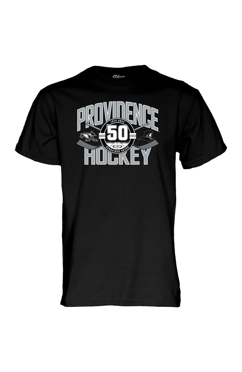 BLUE 84 Unisex Blue 84 Black Providence Friars 50th Anniversary Hockey T-Shirt, Alternate, color, Black