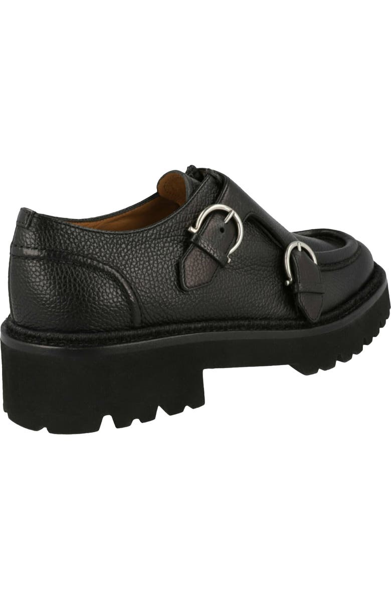 FERRAGAMO Gionny Monk Strap Shoe, Alternate, color, Black