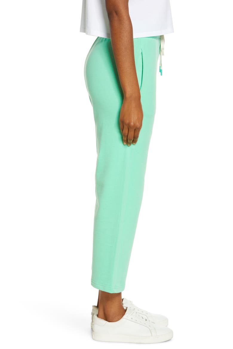 Women's Keyla Cotton Lounge Crop Pants, Alternate, color, SPRING GREEN
