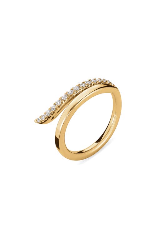 Shop Hearts On Fire Vela French Cut Diamond Ring In Yellow Gold/diamond