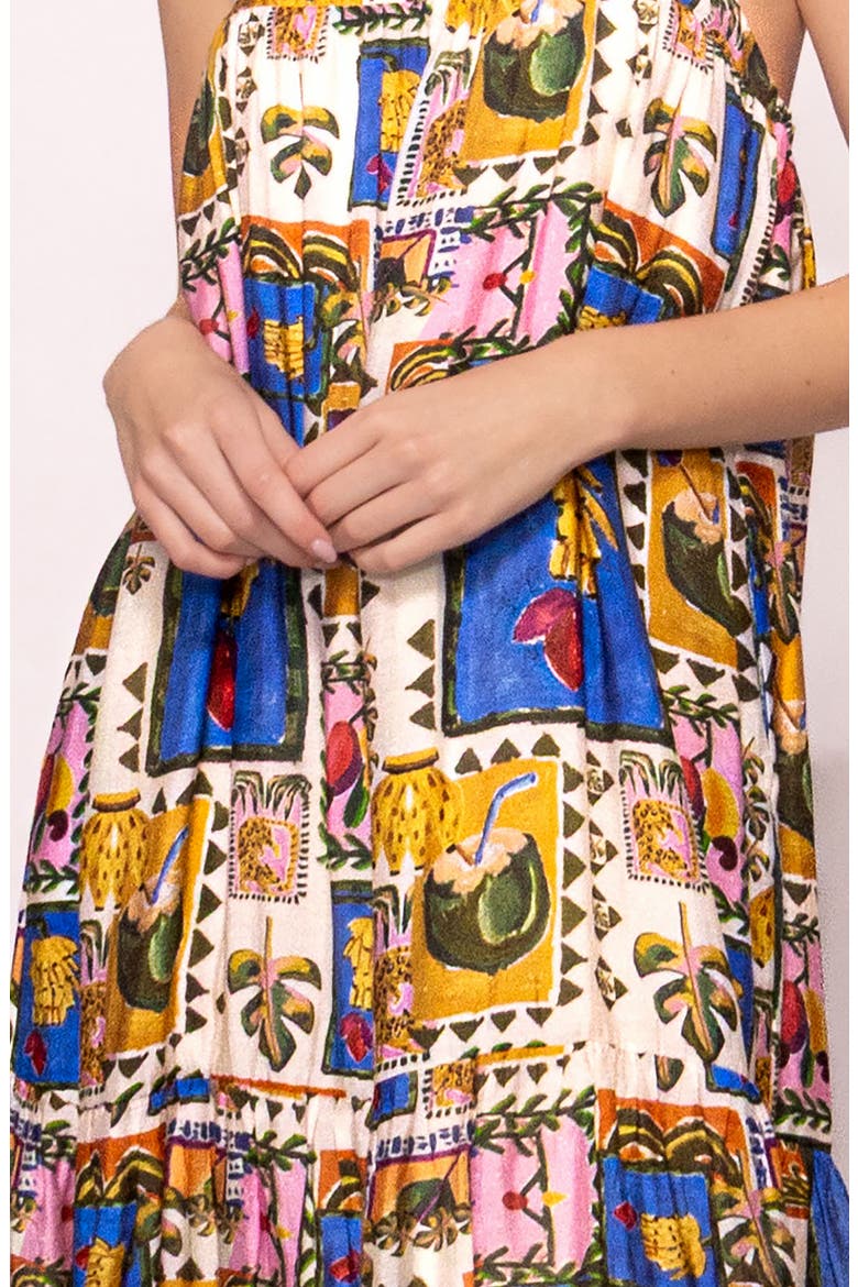 Trapeze Maxi Sundress, Alternate, color, MULTI PATCHWORK