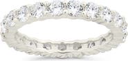 Sterling Forever Gracie Cubic Zirconia Eternity Ring