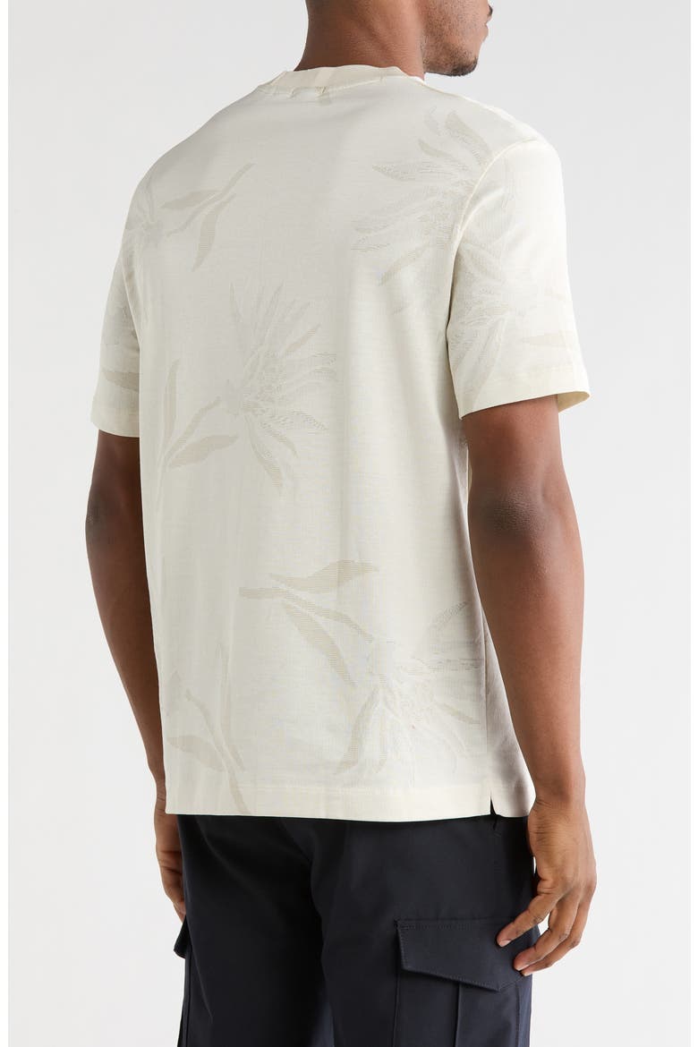 Taut Floral Cotton Knit Graphic T-Shirt, Alternate, color, OPEN WHITE