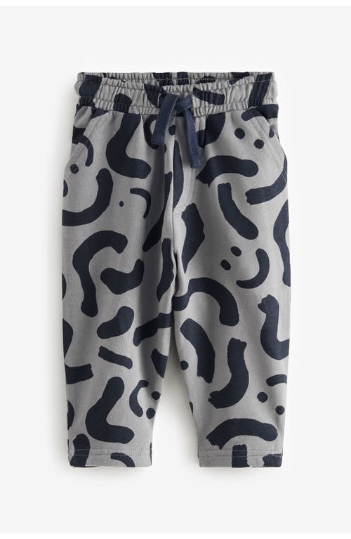 Next Kids' Assorted 3-pack Patterned Joggers In Grey Multi