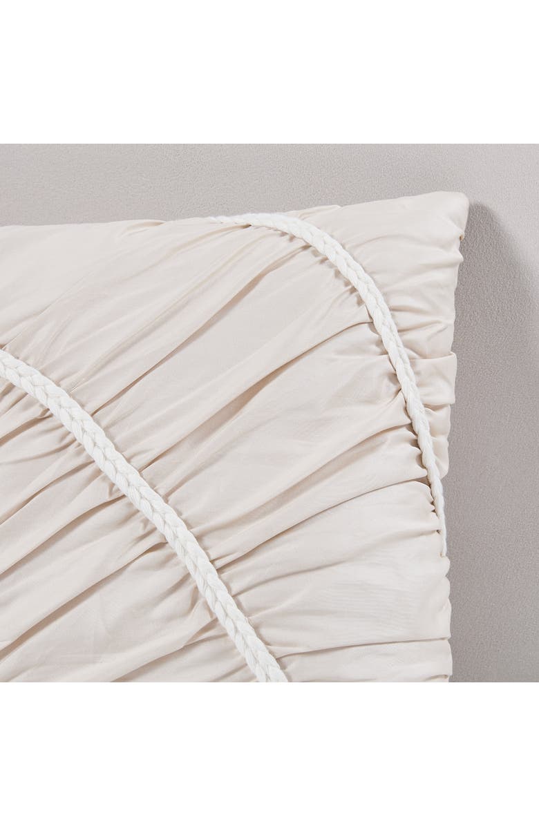 LUSH DECOR Flora Flow Cotton Pillow Cover, Alternate, color, Cream