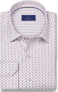 David Donahue Neat Print Sport Shirt
