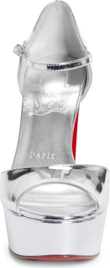 Sandaloo Metallic Peep-Toe Sandal