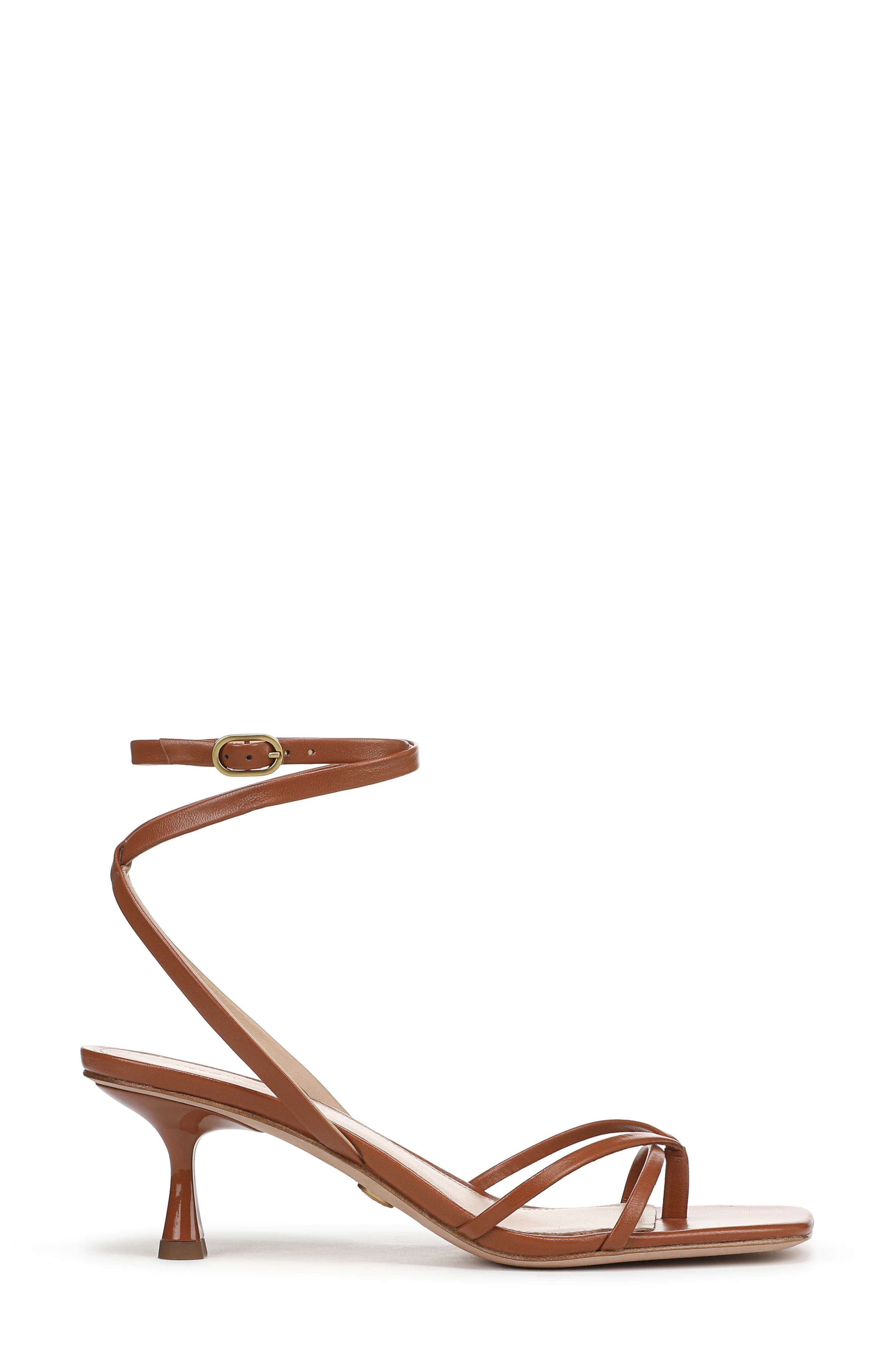 Caterina Ankle Strap Sandal, Alternate, color, HONEY