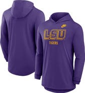 Nike Men's Nike Purple LSU Tigers Legacy Tri-Blend Dri-FIT Long Sleeve Hoodie T-Shirt