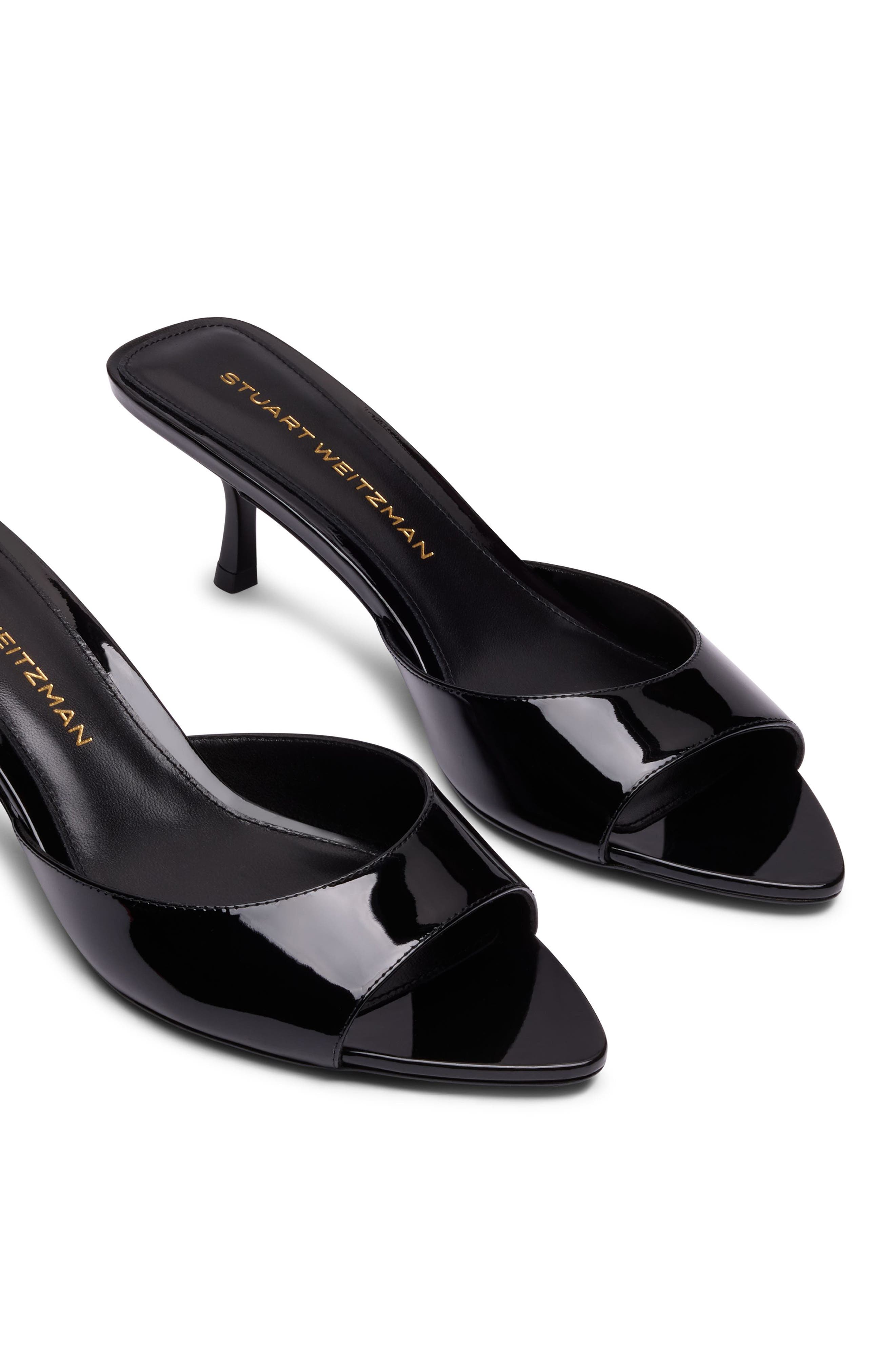 Stuart Weitzman Lexington Mule 50, Alternate, color, Black