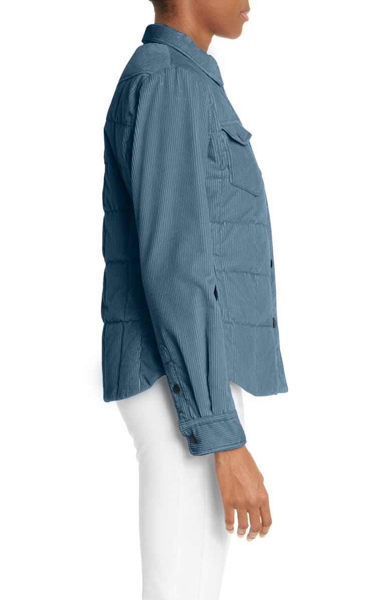 Moncler Grenoble Nangy Quilted Corduroy Down Shirt Jacket, Alternate, color,