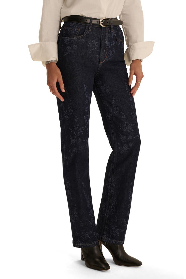 The Valentina High Waist Straight Leg Jeans, Alternate, color, MAGNOLIA