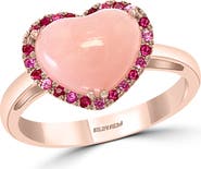 EFFY 14K Rose Gold Blush Romance Heart Ring