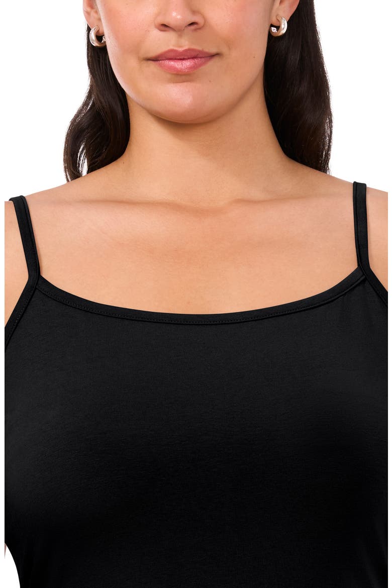 Absolute Stretch Cotton Camisole, Alternate, color, RICH BLACK