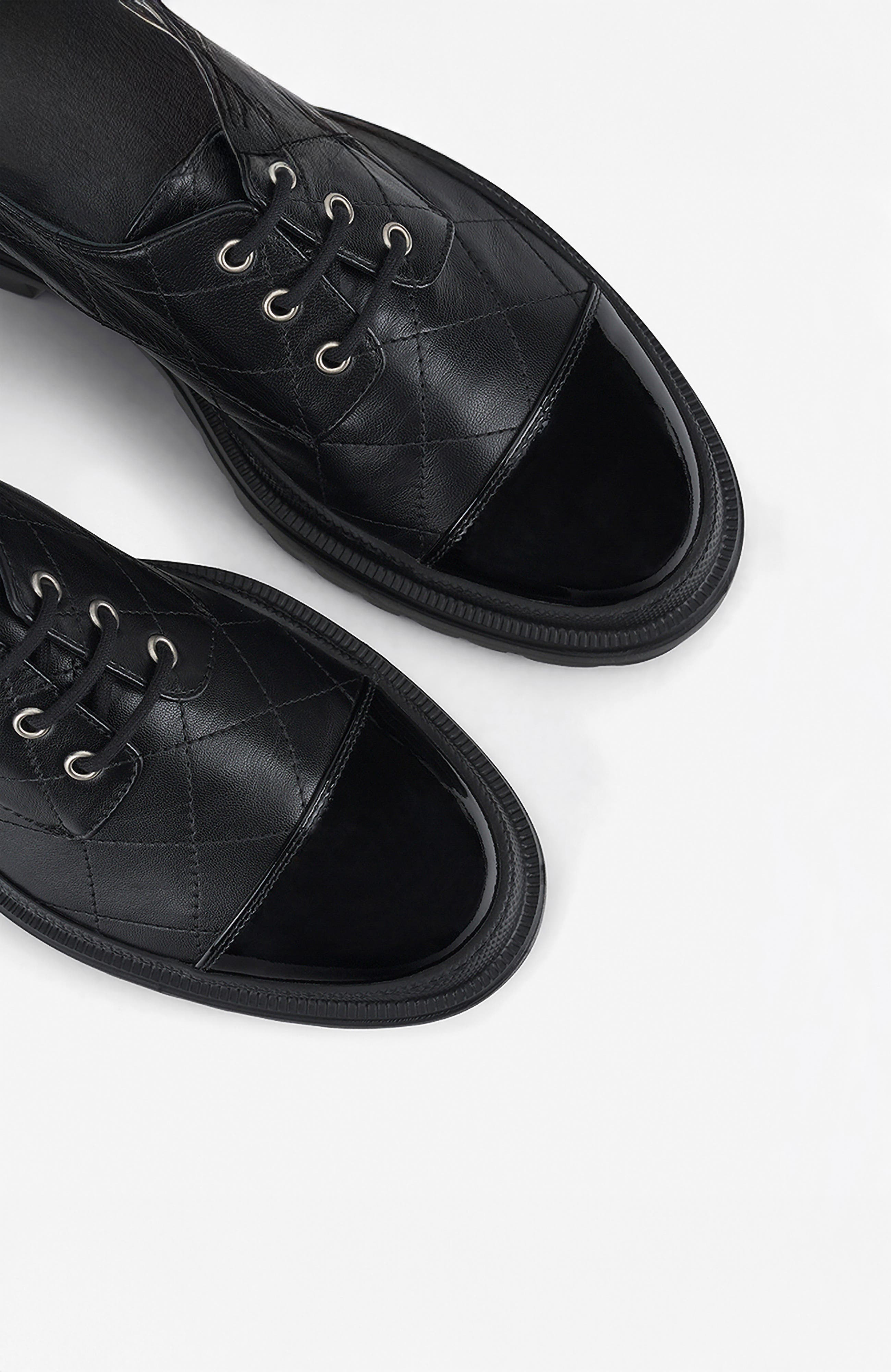 AGL Mary Quilted Lace Up, Alternate, color, Black